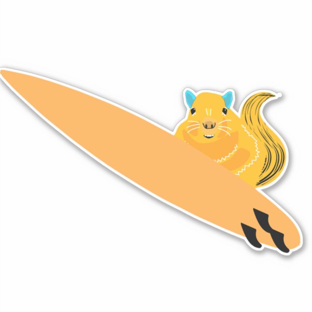 Sticker Écureuil coquin #236 (Devant)