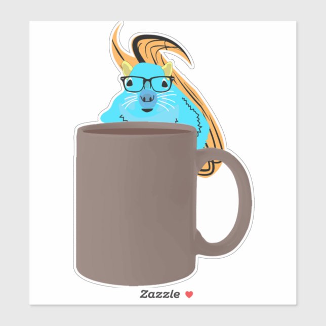 Sticker Écureuil coquin #651 (Feuille)