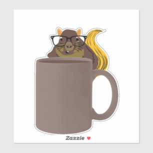 Sticker Écureuil coquin #684