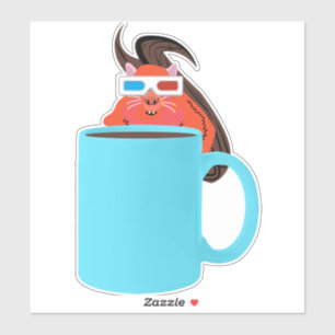 Sticker Écureuil coquin #711