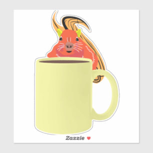 Sticker Écureuil coquin #897