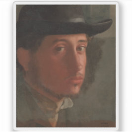 Sticker Edgar Degas - Autoportrait