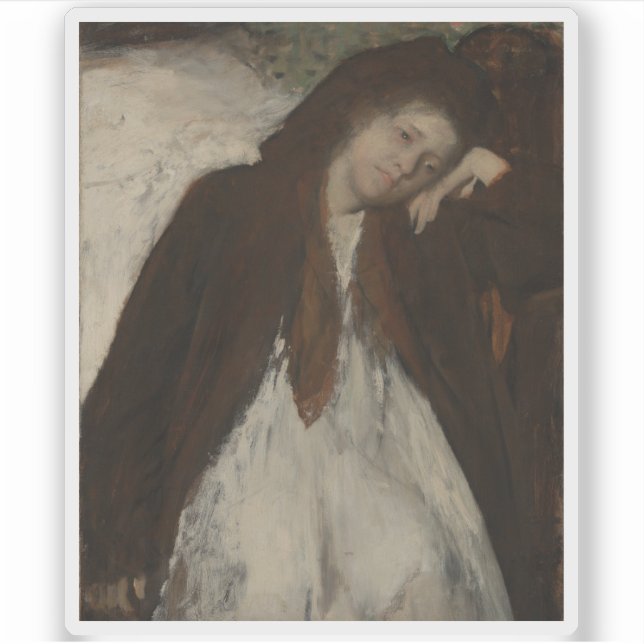 Sticker Edgar Degas - La Convalescence (Devant)