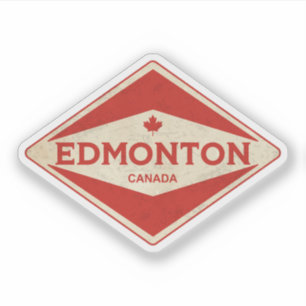 Sticker Edmonton Canada Vintage