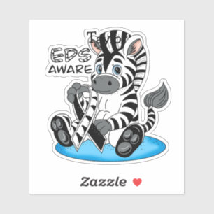Sticker EDS Sensibilisation Zebra Ribbon