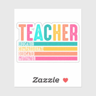Sticker Éducateur avec une touche rétro et une compassion