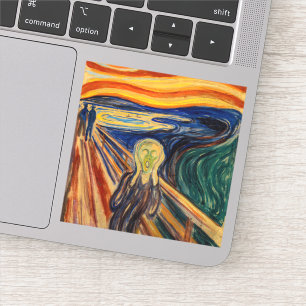 Sticker Edvard Munch - Le cri 1910