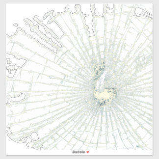 Sticker effet de verre cassé