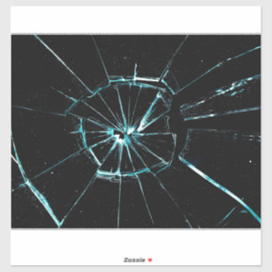 Sticker effet de verre craqué