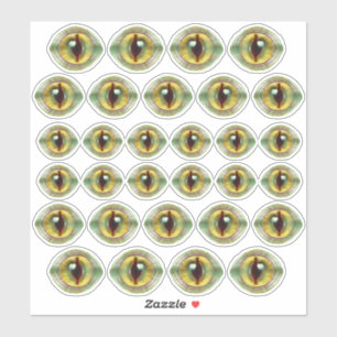 Sticker Effrayant Lizard Alien Dragon Dinosaur Monster Eye