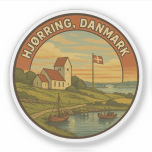 Sticker Église de Hjørring Danemark
