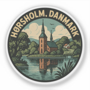 Sticker Église de Hørsholm Danemark