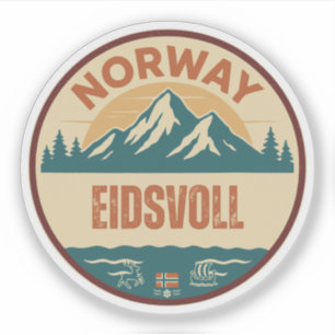 Sticker Eidsvoll, Norge Norvège