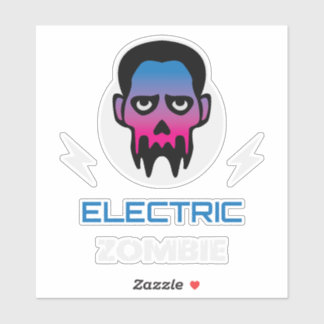 Sticker Electric Zombie Neon