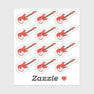 Sticker Electro Guitare Musique Leçon Rappel Bujo Planner