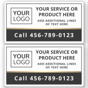 Sticker Élégant ajouter logo noir et blanc service d'affai
