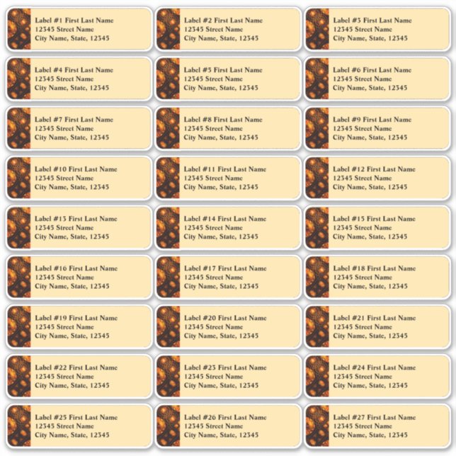 Sticker Elegant Classic Boho Modern Gold #901 Wedding (Devant)