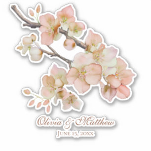 Sticker Elégante florale de couleur d'eau