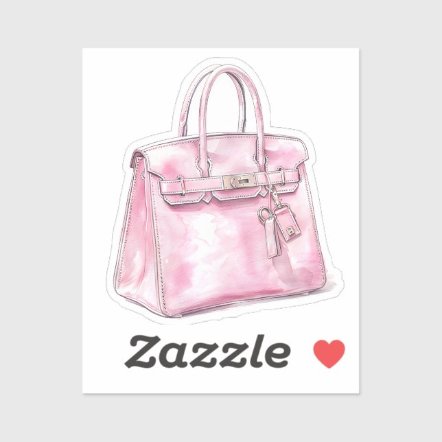 Sticker Éléments de coquette de l'aquarelle (Feuille)