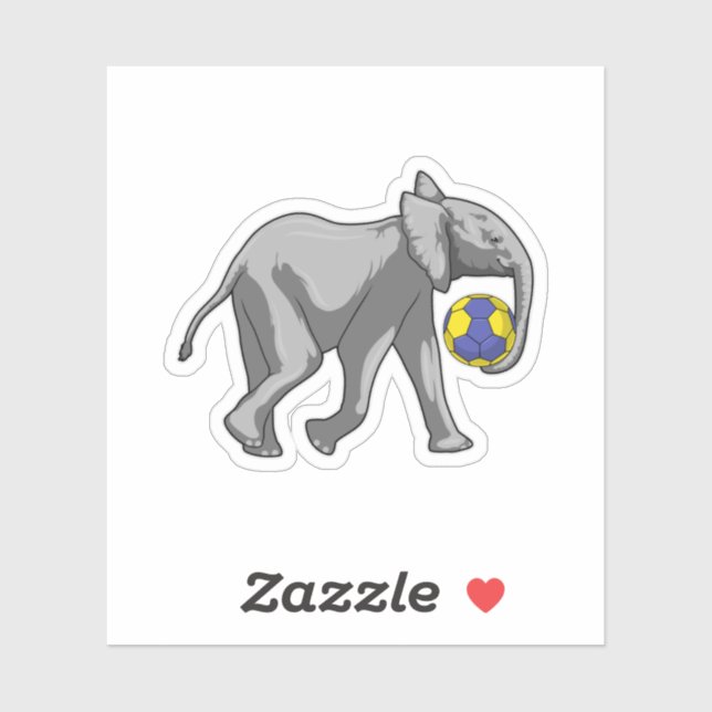 Sticker Elephant à Handball Sports (Feuille)