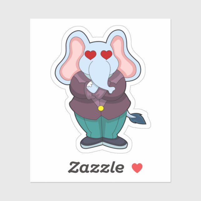 Sticker Elephant as Groom with Suit.PNG (Feuille)