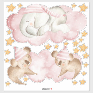 Sticker Eléphant couché Koala Bear Chambre Ensemble