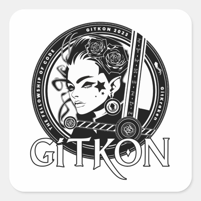 Sticker Elf | GitKon : La Bourse de Code (Devant)