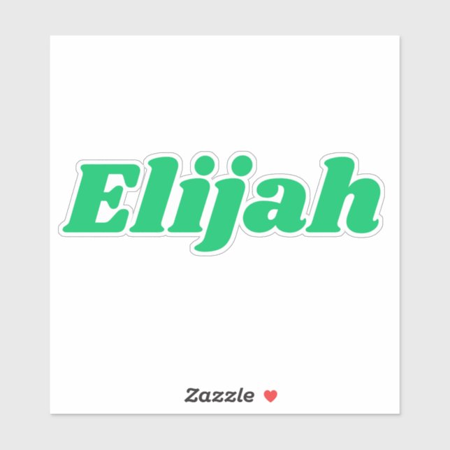 Sticker Elijah (Feuille)