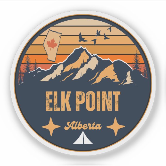 Sticker Elk Point (Alberta) (Devant)
