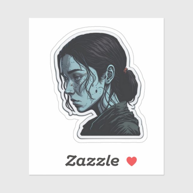 Sticker Ellie Williams après Joel ! (Feuille)