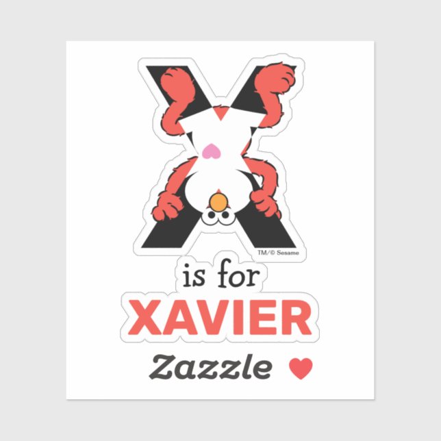 Sticker Elmo Alphabet | X Xray (Feuille)