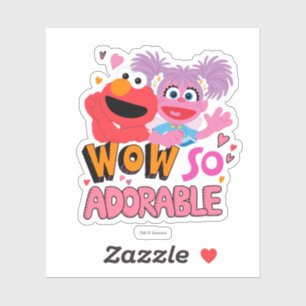 Sticker Elmo et Abby   So Adorable