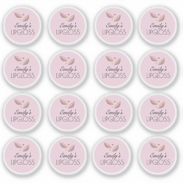 Sticker Emballage de Gloss pour les Lèvres Votre Propre Lo (Devant)
