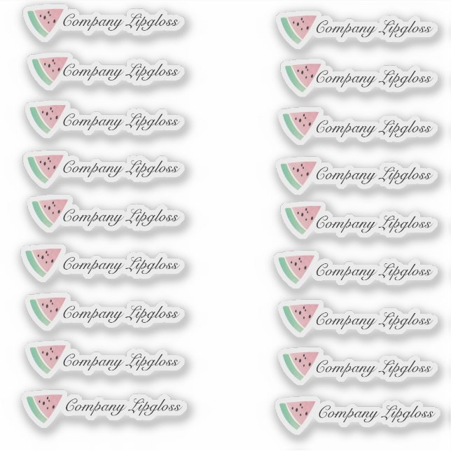 Sticker Emballage de laine de pastèque Nom commercial (Devant)