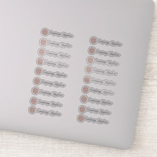 Sticker Emballage Lip Gloss Votre Propre Logo Moyen