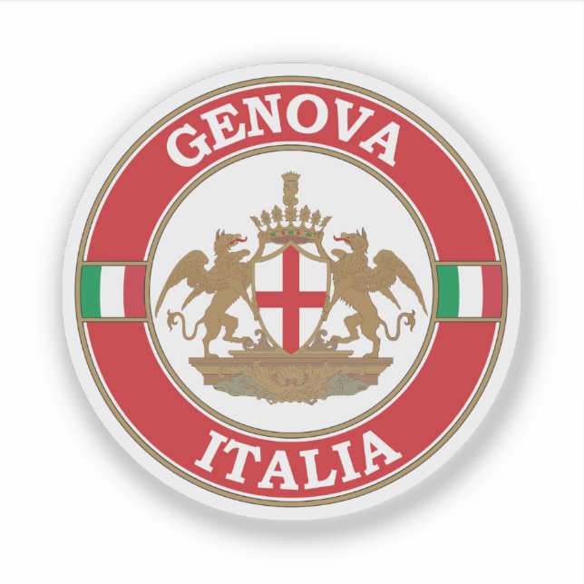 Sticker Emblem Cercle Italie de Gênes (Devant)