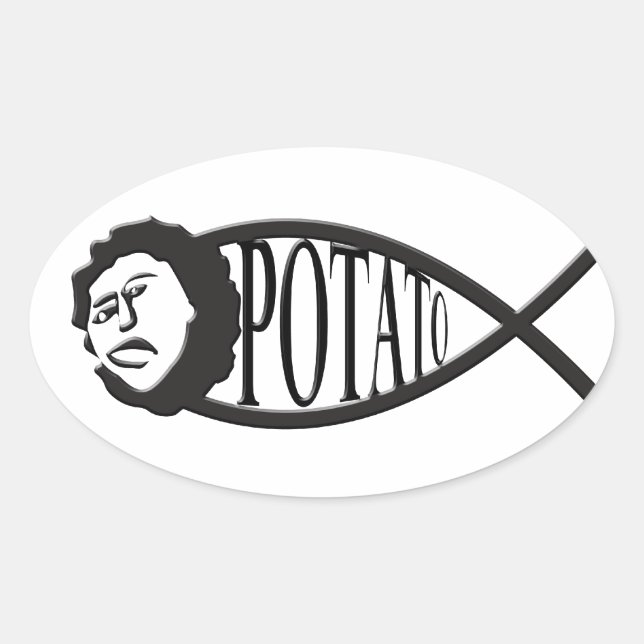 Sticker Emblem Potato Jesus Potato (Devant)