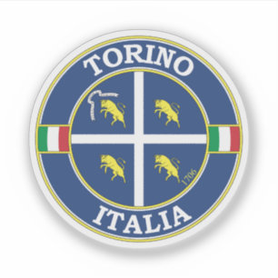 Sticker Emblème circulaire de Turin Italie