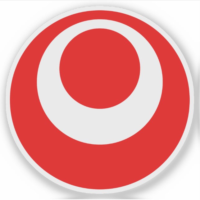 Sticker Emblème de la préfecture d'Okinawa, Japon (Devant)