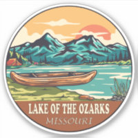 Emblème de pêche en bateau sur le lac des Ozarks M