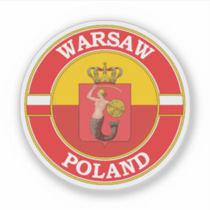 Sticker Emblème du cercle de Varsovie Pologne