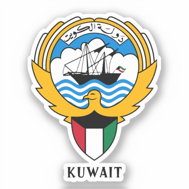 Sticker Emblème du Koweït (Recto)