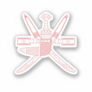 Sticker Emblème national d'Oman
