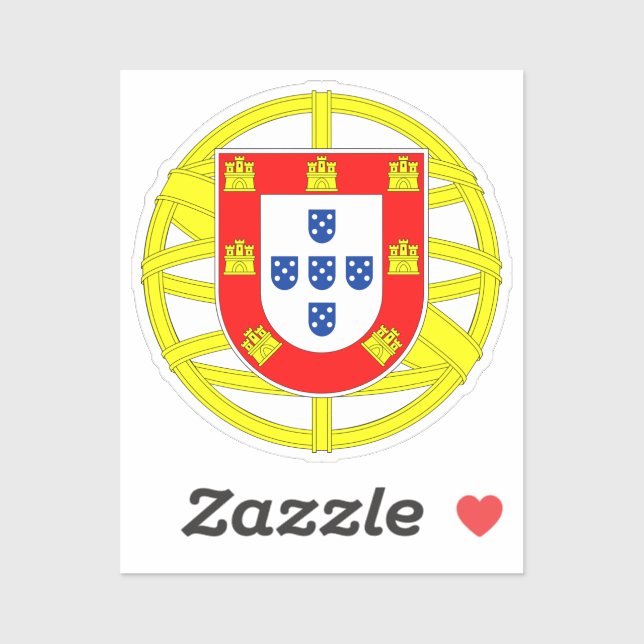 Sticker Emblème portugais (Feuille)