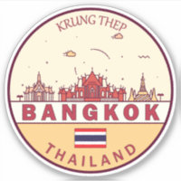 Emblème Skyline de Bangkok Thaïlande