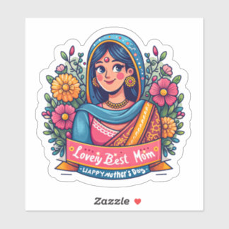 Sticker Embrassement de la mère - Fête des mères