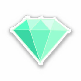 Sticker Emerald Gemstone. Bijouterie. 55 Anniversaire du M