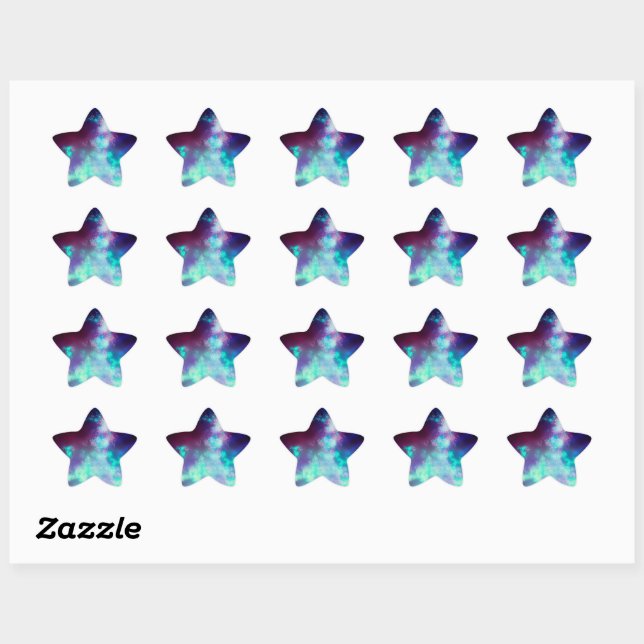 Sticker Emerald Night Sky Neon (Feuille)