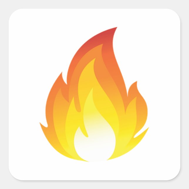 Sticker Emoji flamme (Devant)