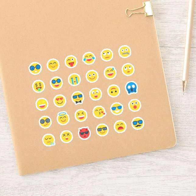 Sticker Emoji mignon et drôle (Carnet)